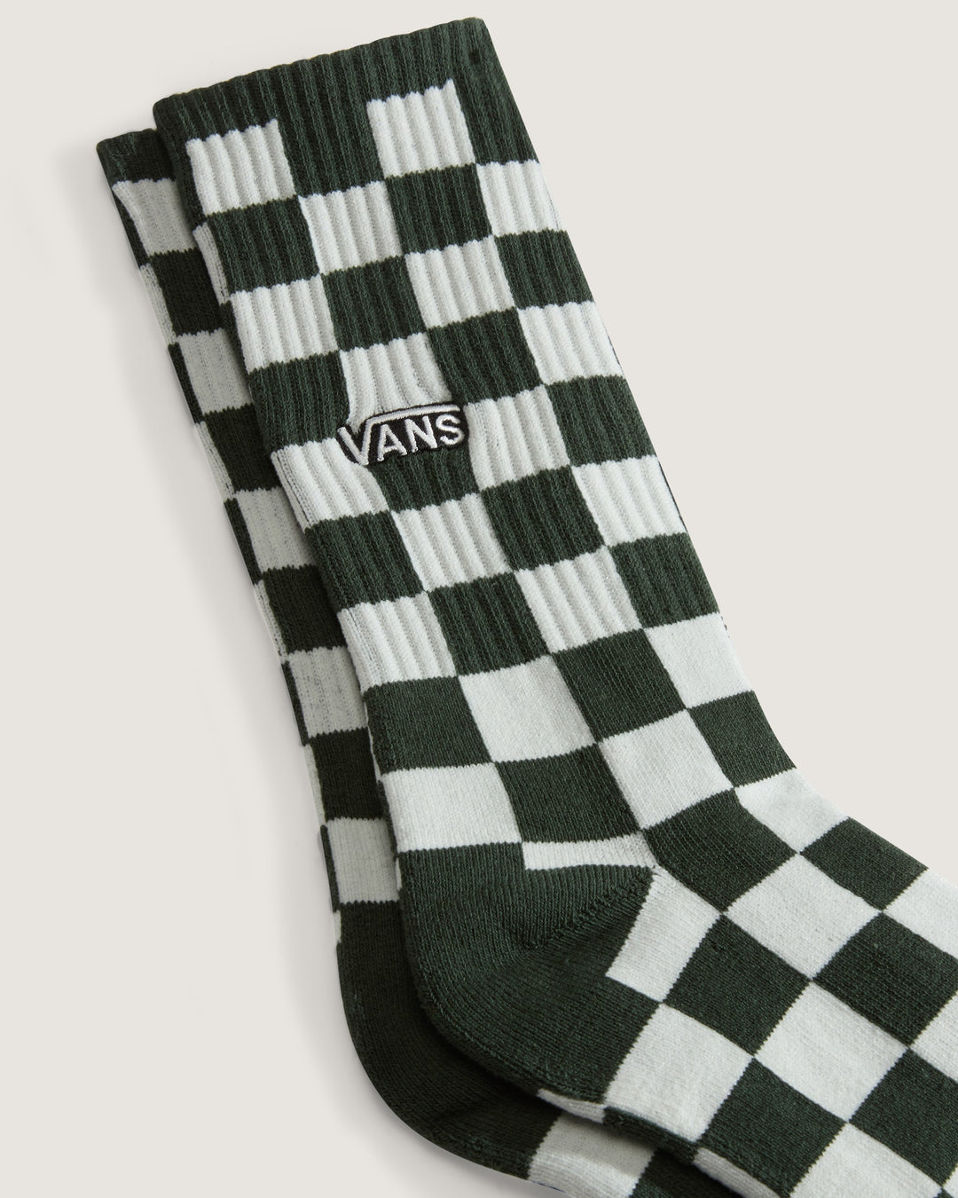 Vans Checkerboard Crew Socks Oil Green
