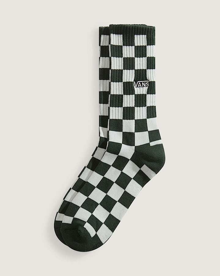 Vans Checkerboard Crew Socks Oil Green