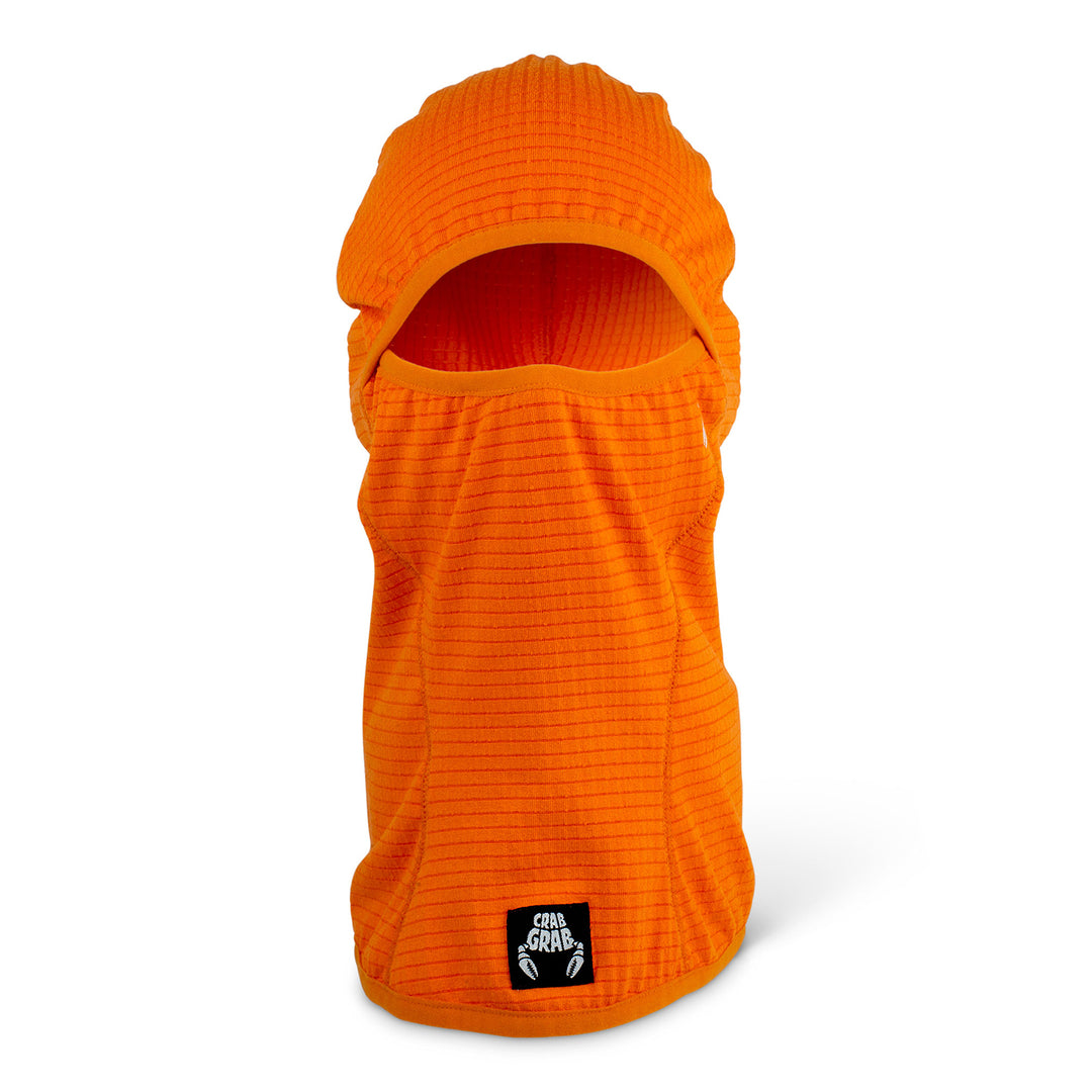 Crab Grab Clawva Waffle Fleece Mask Orange