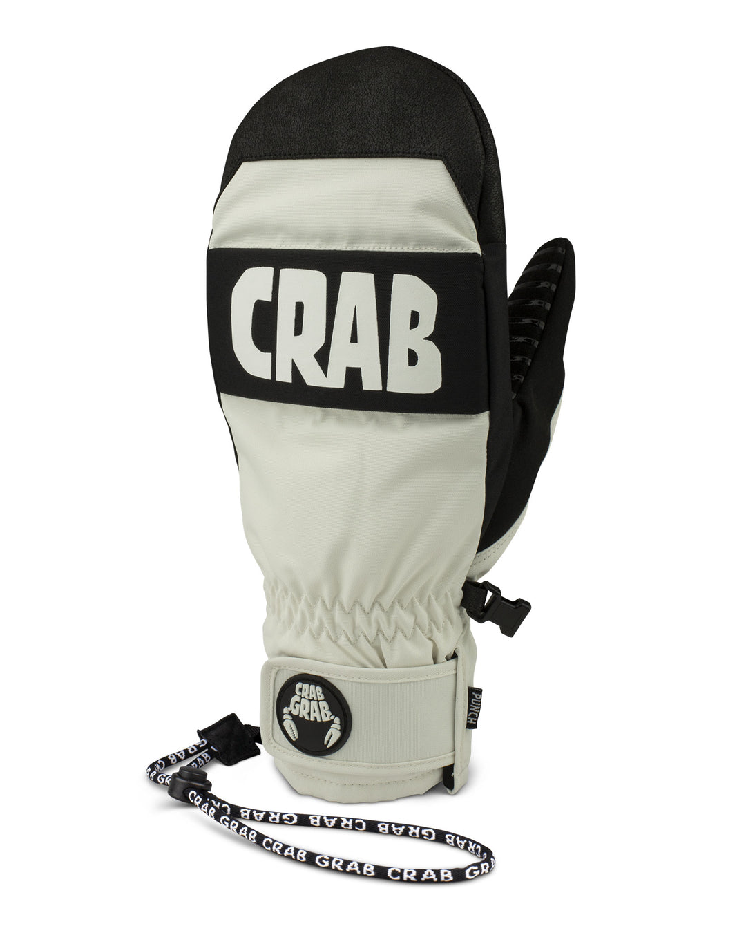 Crab Grab Punch Mittens Off White