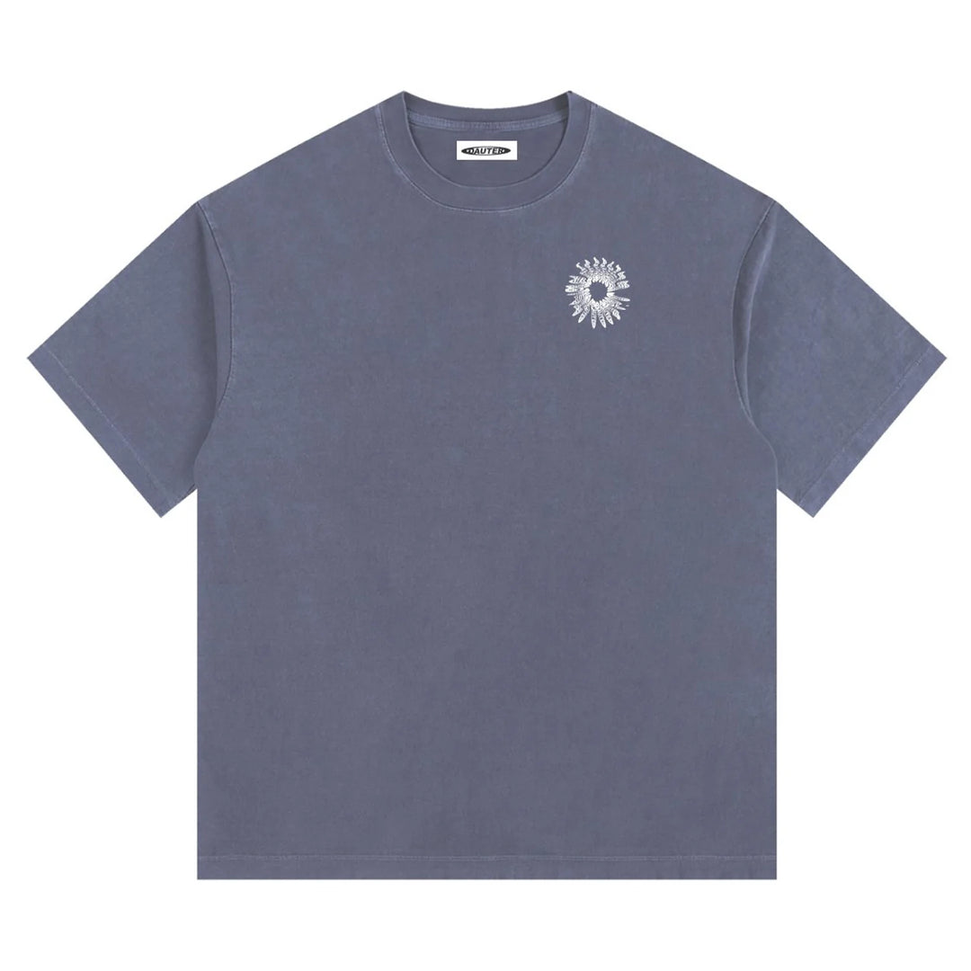 Dauter Sun Tee Washed Blue