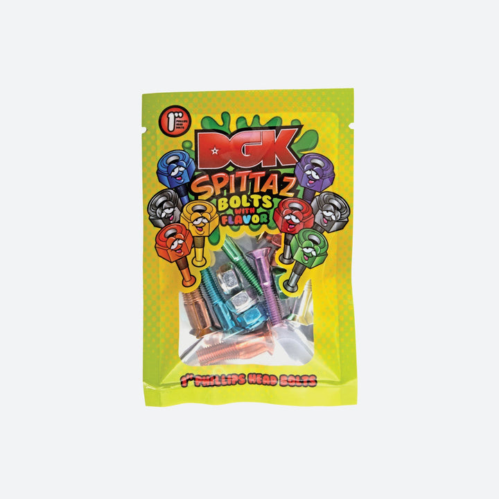 DGK Spittaz 1" Colored Bolts (1 Pack)