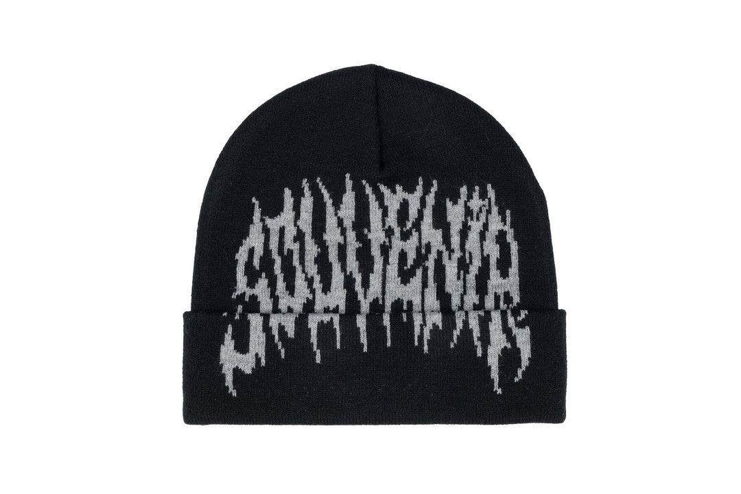 Souvenir Dirty Cuff Beanie Black