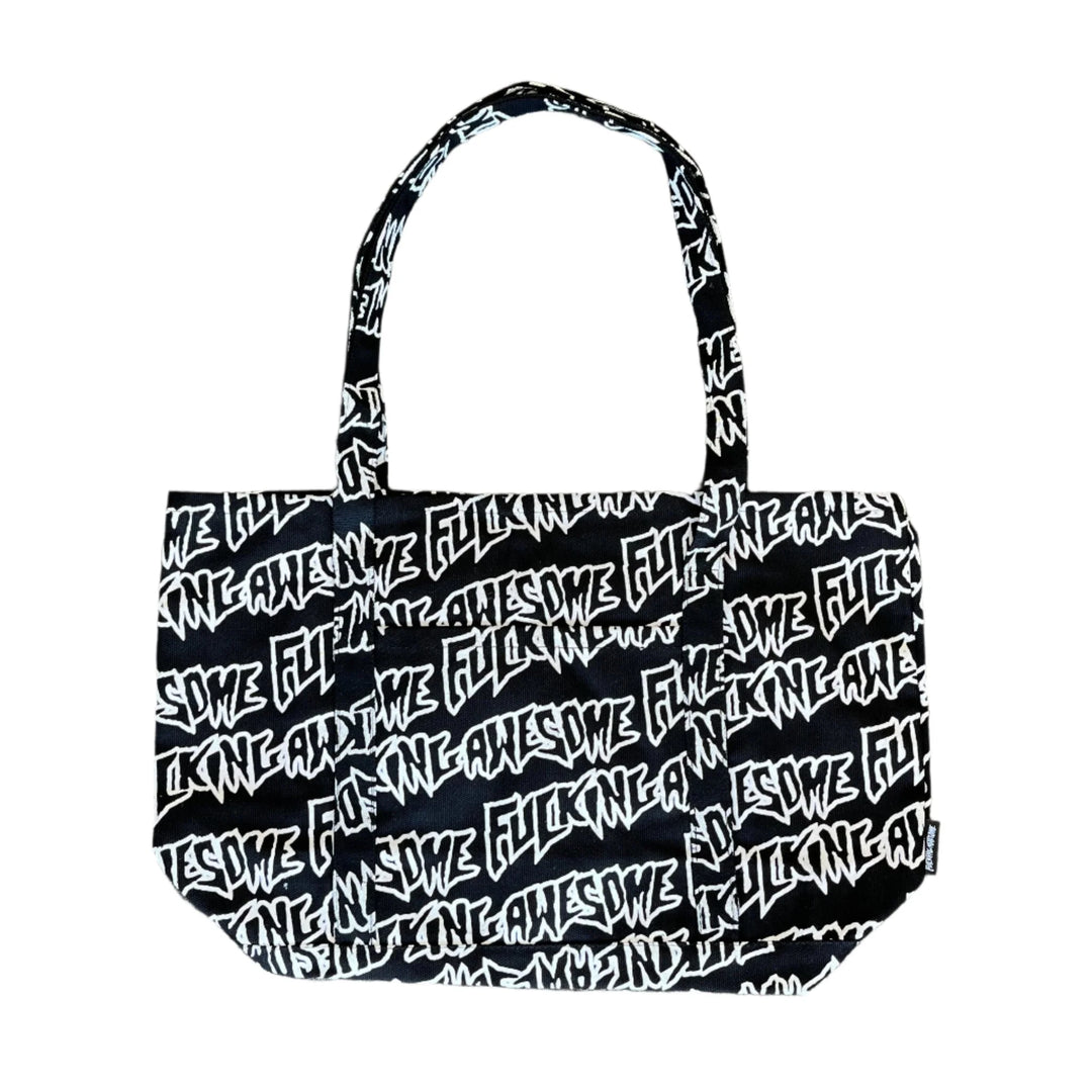 Fucking Awesome AOP Stamp Logo Tote Bag Black