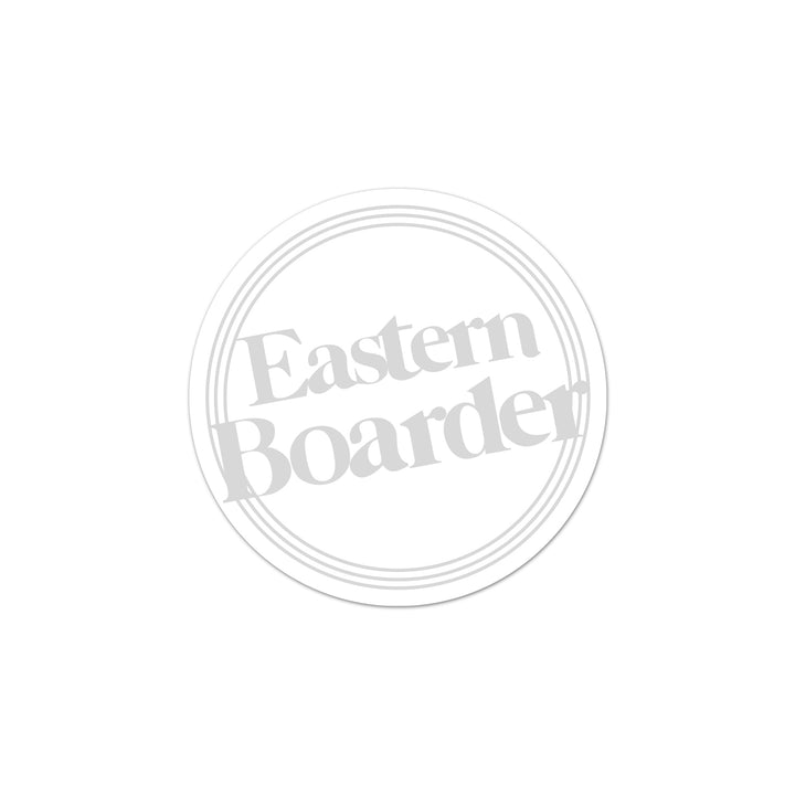 EasternBoarder Clear Dot Logo Sticker 3" Black/Pink/White
