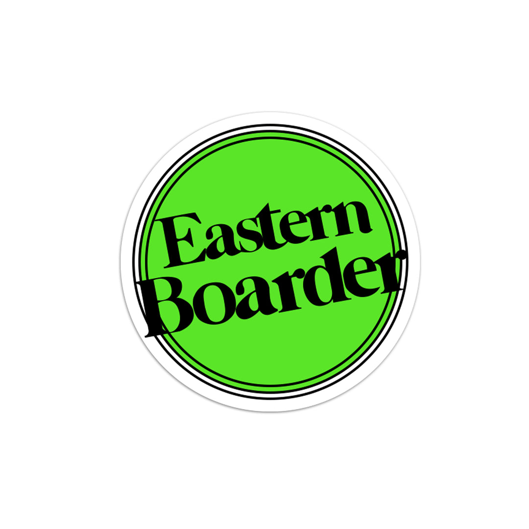 EasternBoarder Dot Logo Sticker 3" Orange/Lime