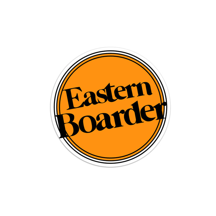 EasternBoarder Dot Logo Sticker 3" Orange/Lime