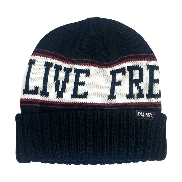 Eastern Boarder Live Free Or Die Beanie Black
