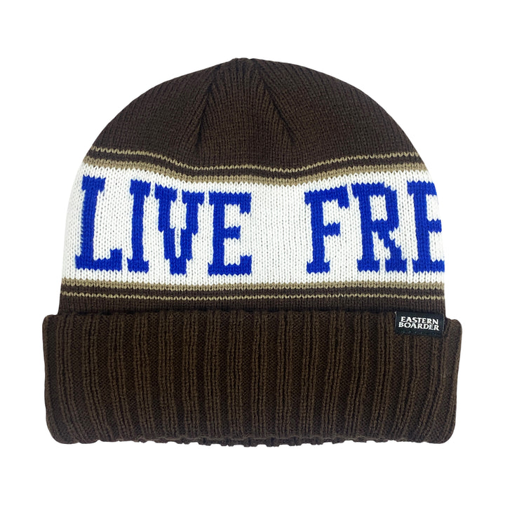 Eastern Boarder Live Free Or Die Beanie Brown