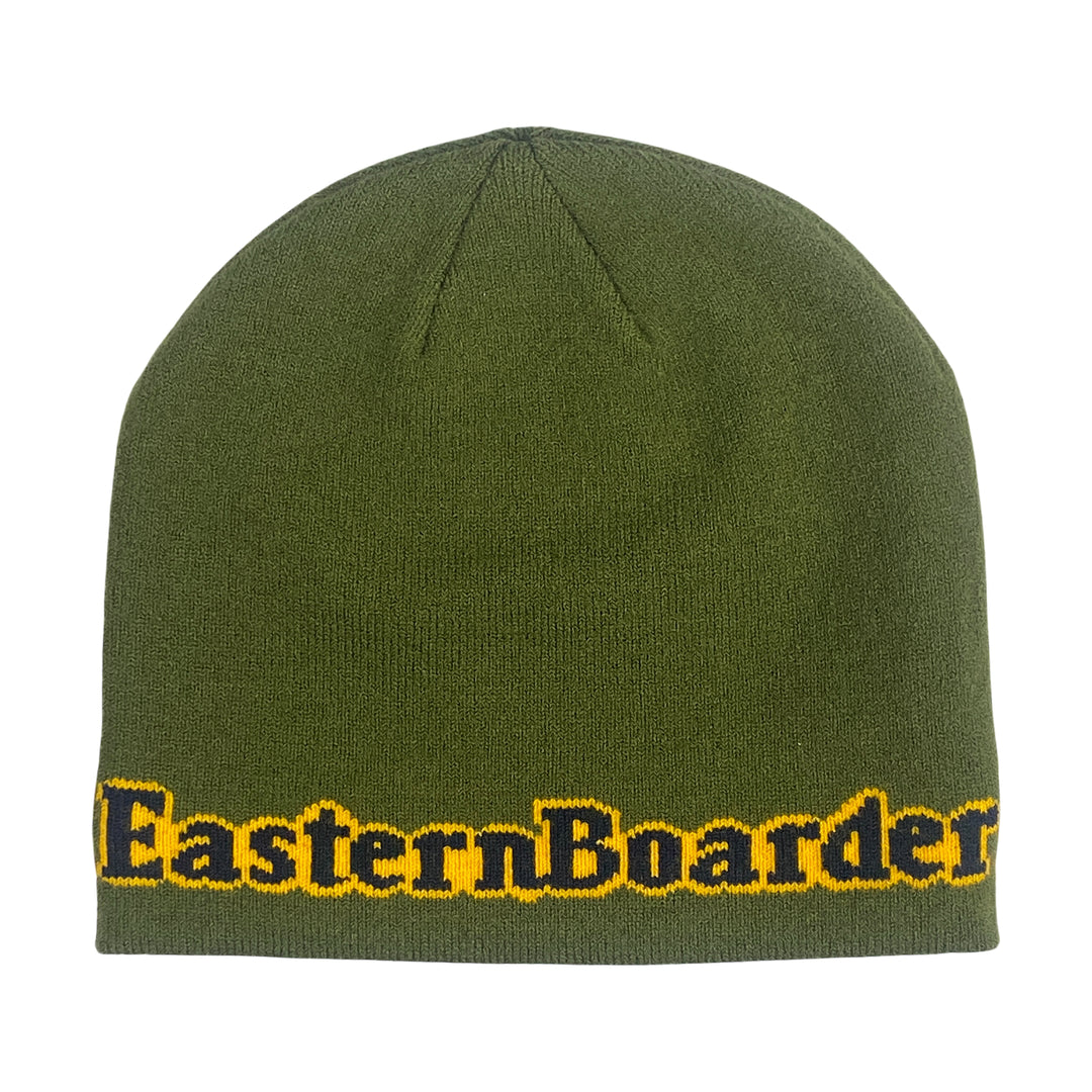 Eastern Boarder Bubble Logo Skully Beanie Olive