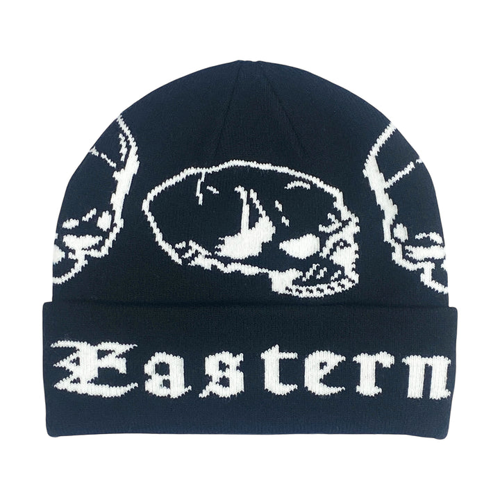 Eastern Boarder Skulls Beanie Black/White