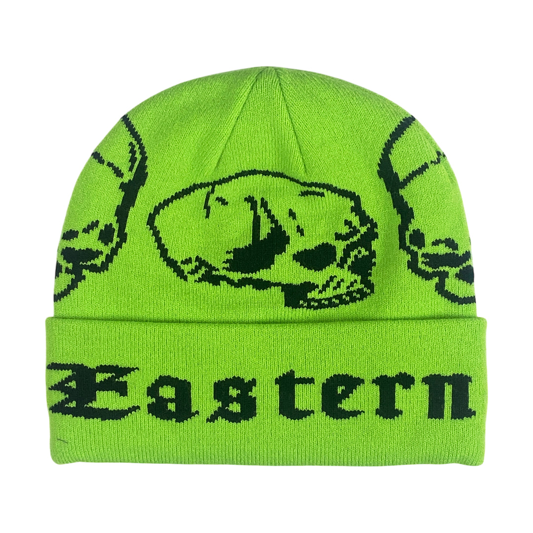 Eastern Boarder Skulls Beanie Lime/Black