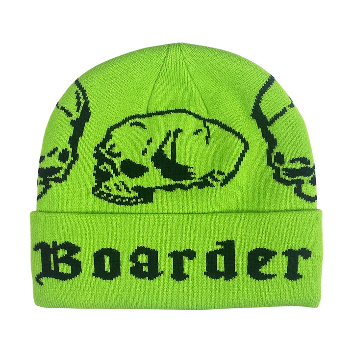 Eastern Boarder Skulls Beanie Lime/Black
