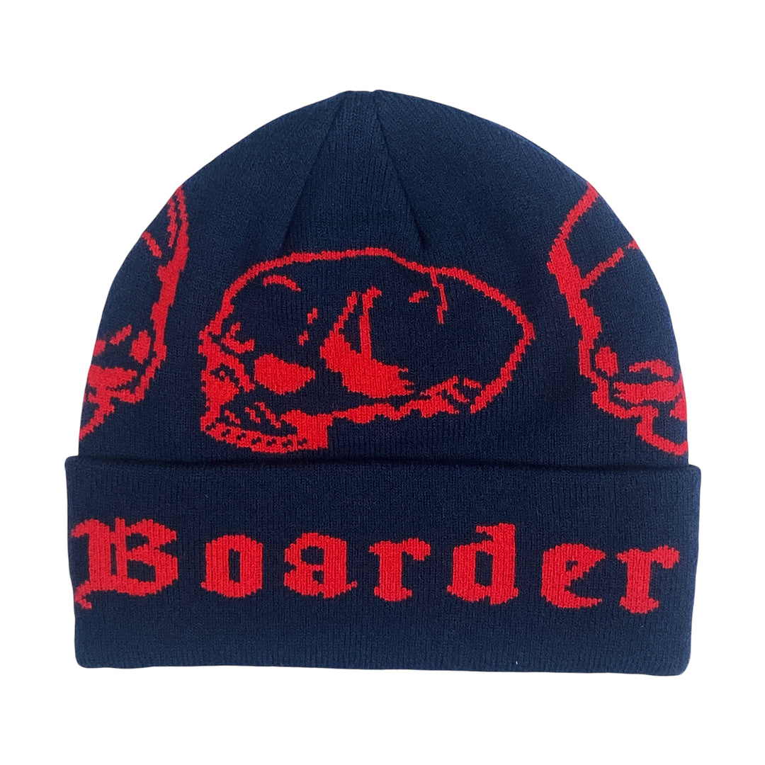 Eastern Boarder Skulls Beanie Twilight/Scarlet