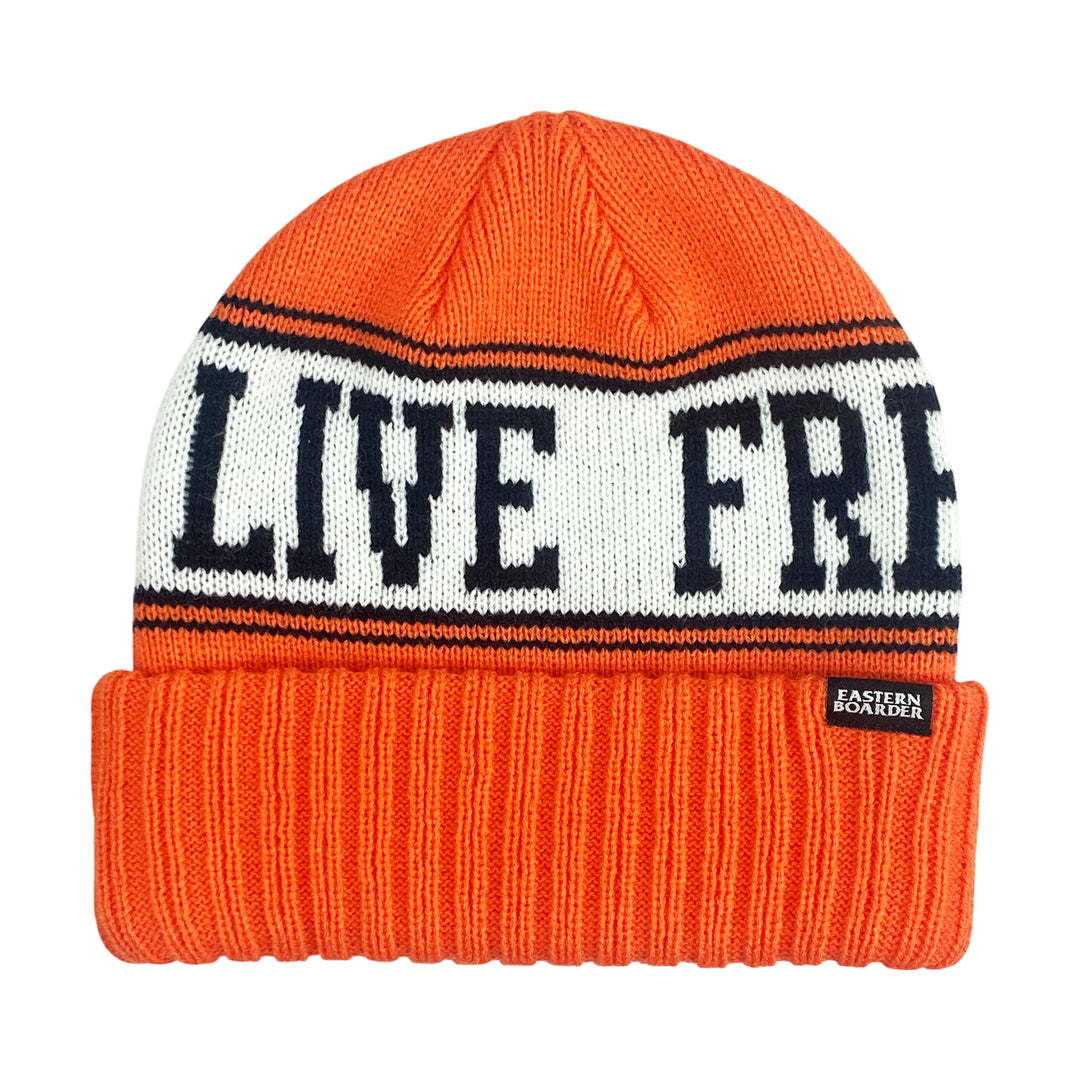 Eastern Boarder Live Free Or Die Beanie Orange