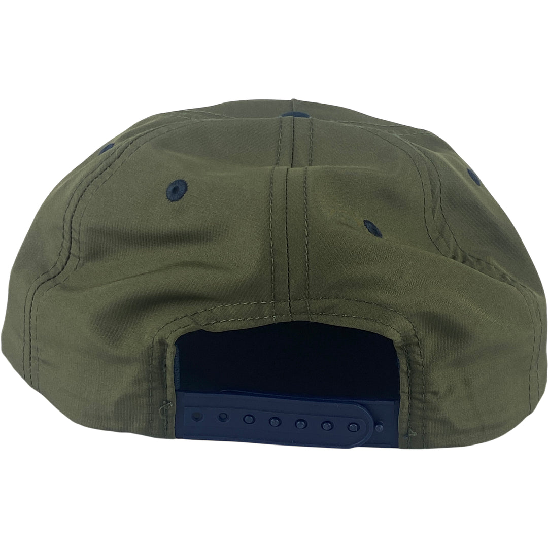 Eastern Boarder Stacked Logo UV Lite Hat Olive/Navy