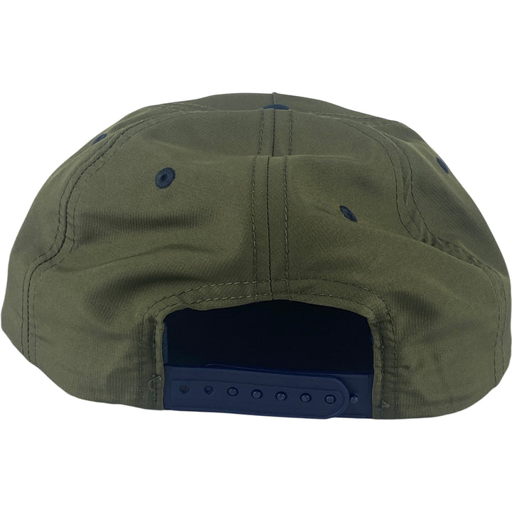 Eastern Boarder Stacked Logo UV Lite Hat Olive/Navy