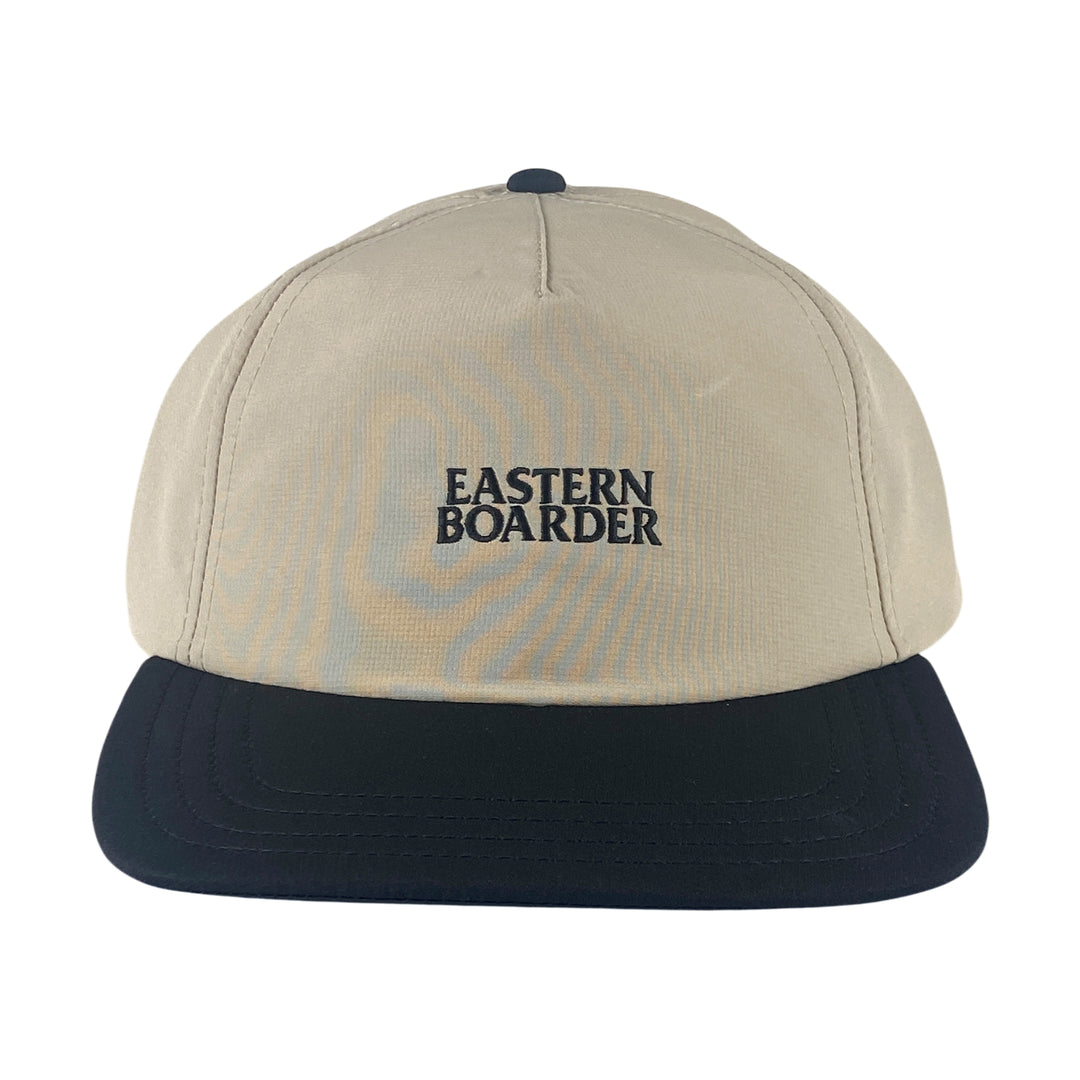 Eastern Boarder Stacked Logo UV Lite Hat Stone/Black