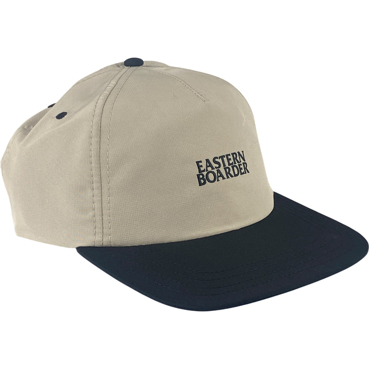 Eastern Boarder Stacked Logo UV Lite Hat Stone/Black
