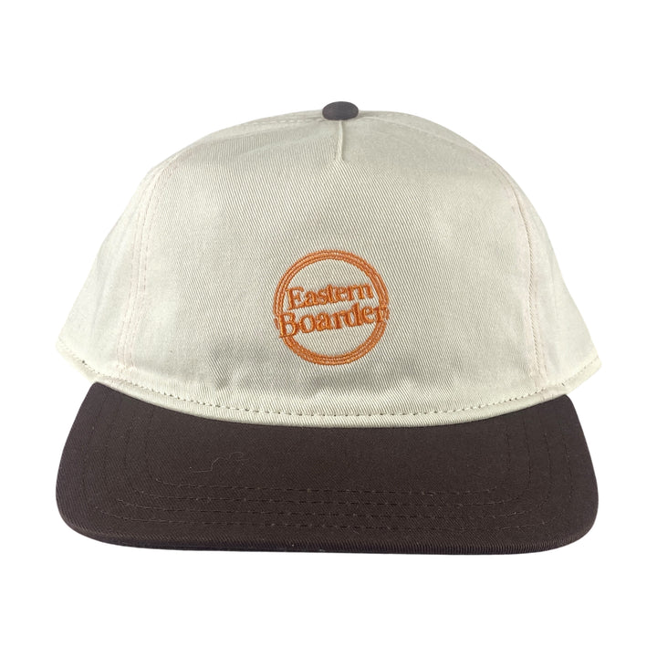 Eastern Boarder Dot Logo Hat Cream/Brown/Orange