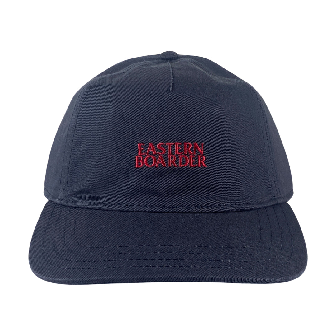 Eastern Boarder Stacked Logo Hat Navy/Scarlet