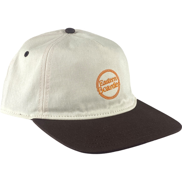 Eastern Boarder Dot Logo Hat Cream/Brown/Orange