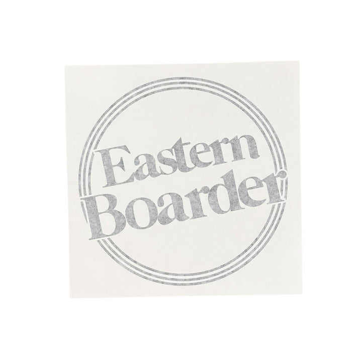 EasternBoarder Outline Dot Logo Die Cut Sticker 7" Wide