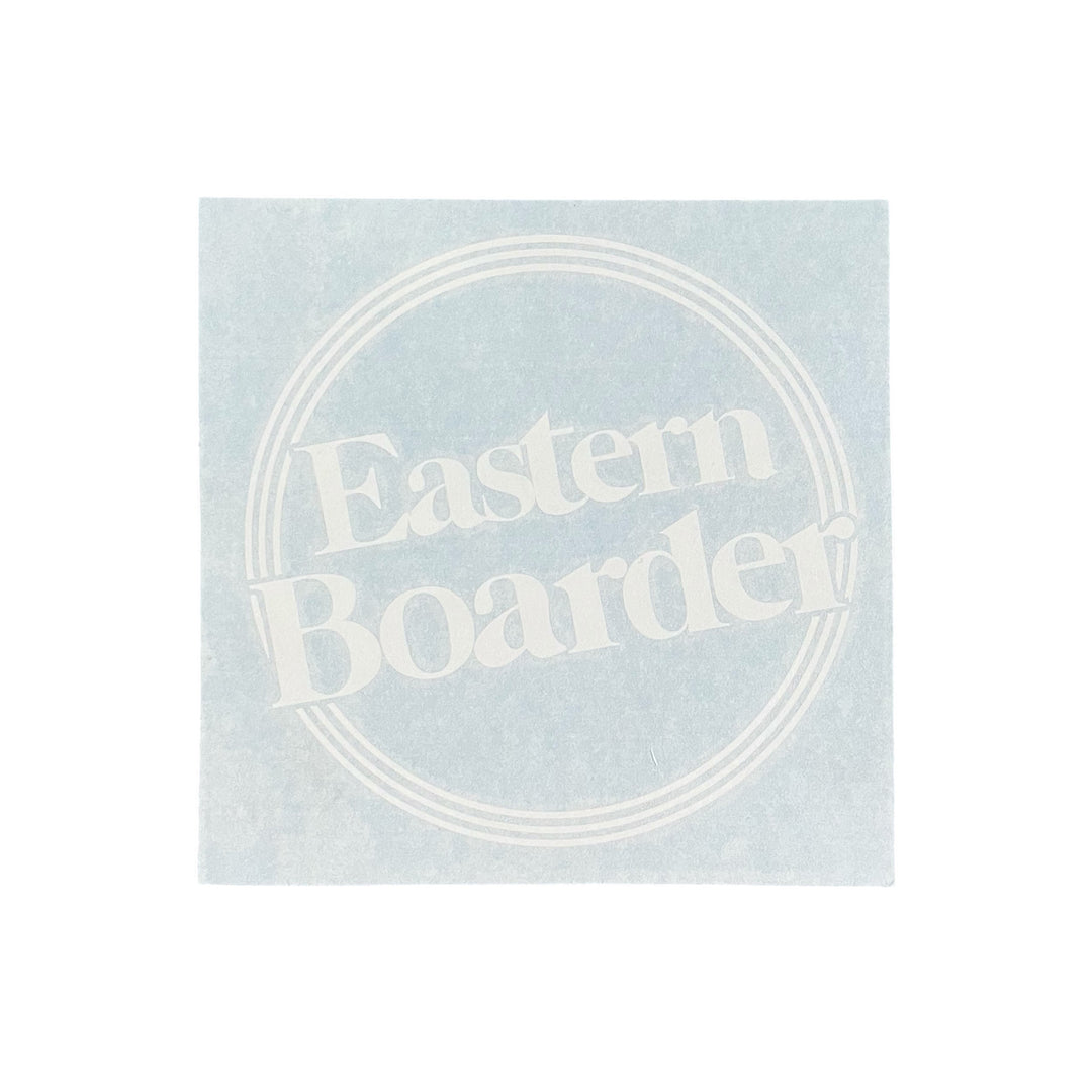 EasternBoarder Outline Dot Logo Die Cut Sticker 7" Wide