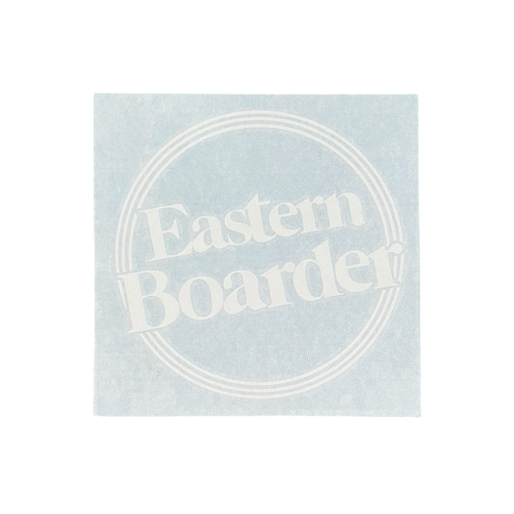 EasternBoarder Outline Dot Logo Die Cut Sticker 7" Wide