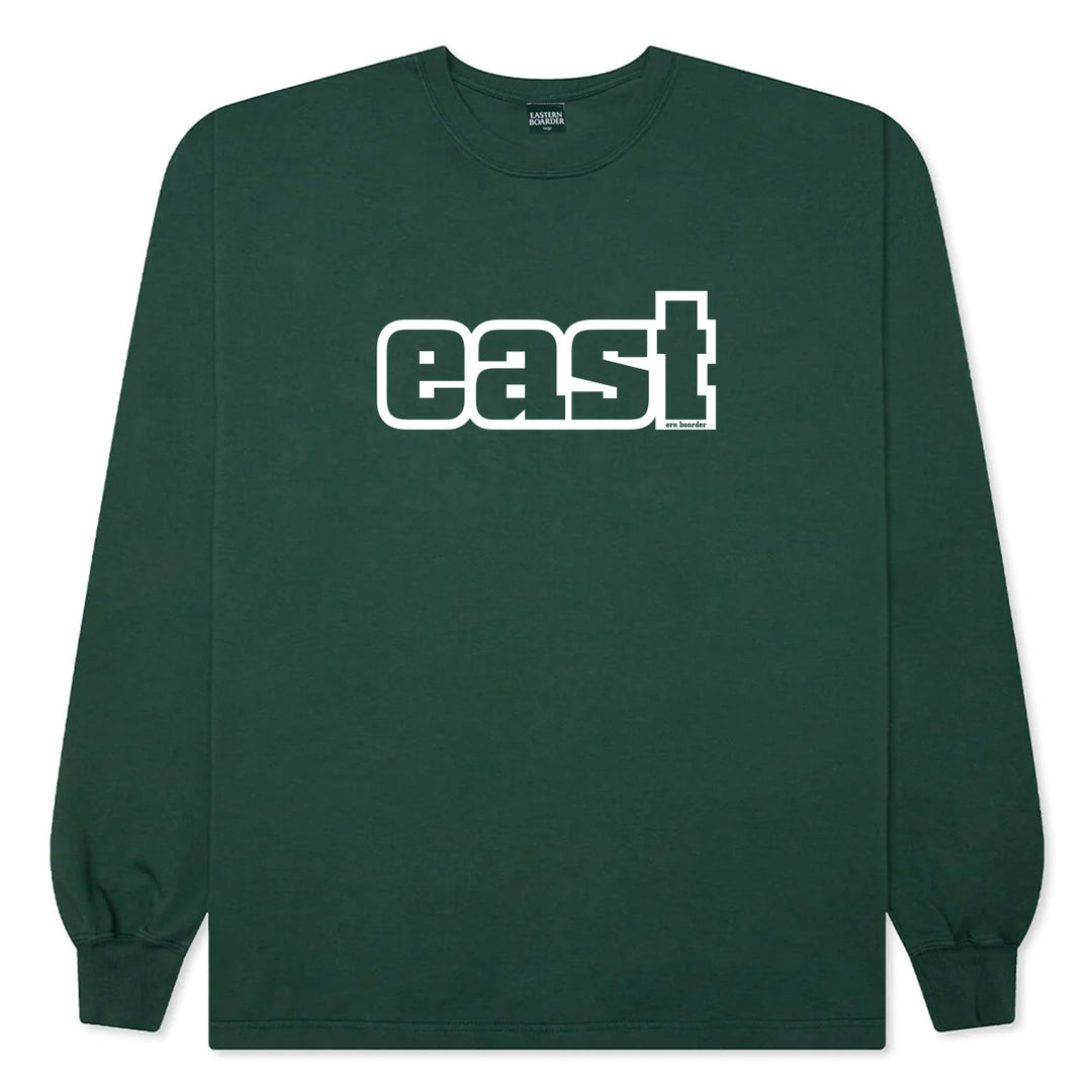 EasternBoarder East Logo Longsleeve Tee Forest Green