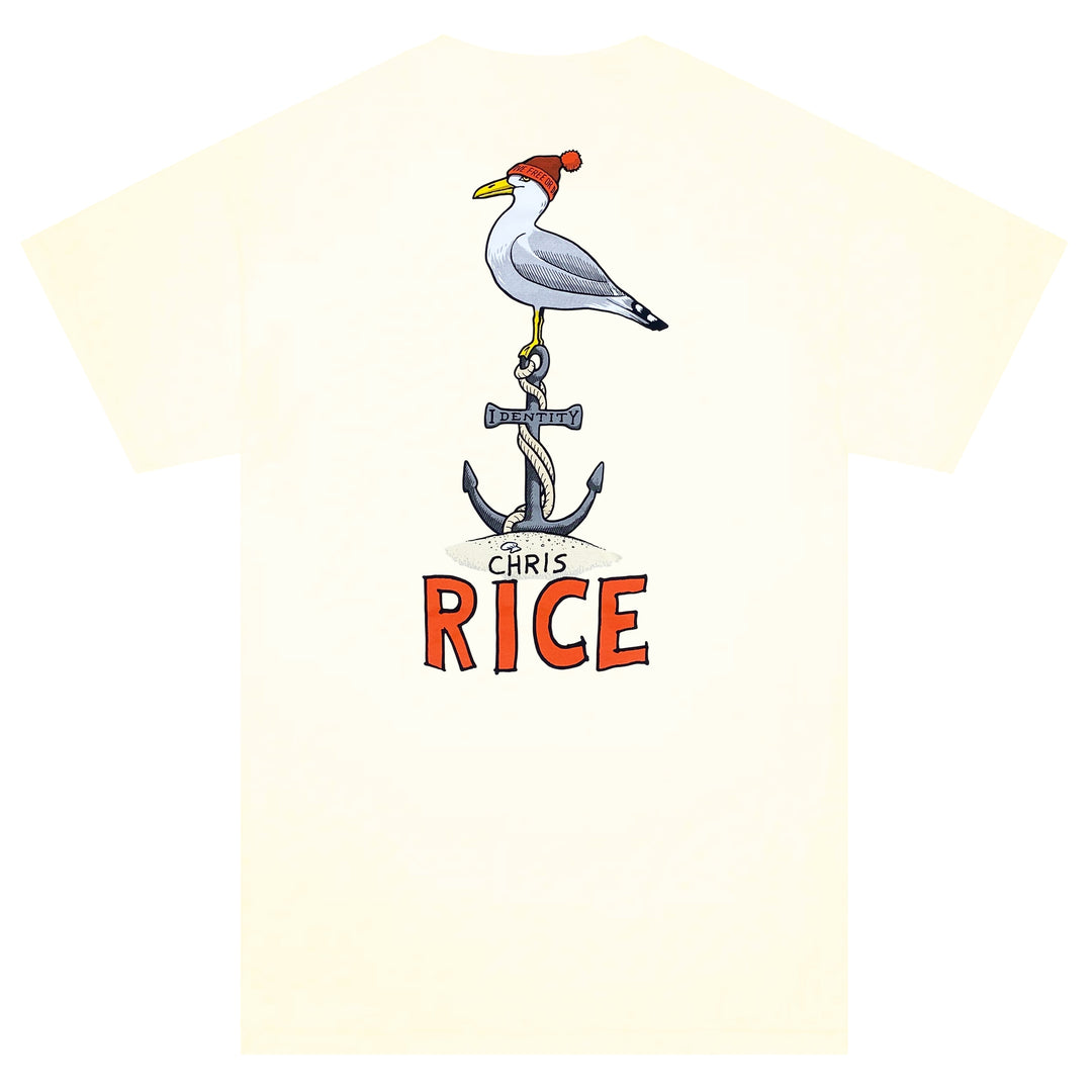 Anti-Hero Identity Anchor Chris Rice T-Shirt Natural