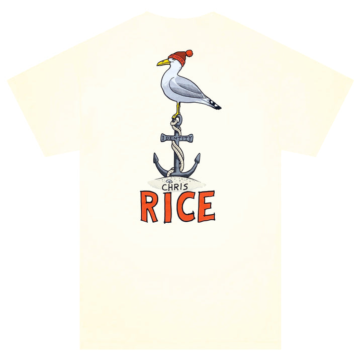 Anti-Hero Identity Anchor Chris Rice T-Shirt Natural