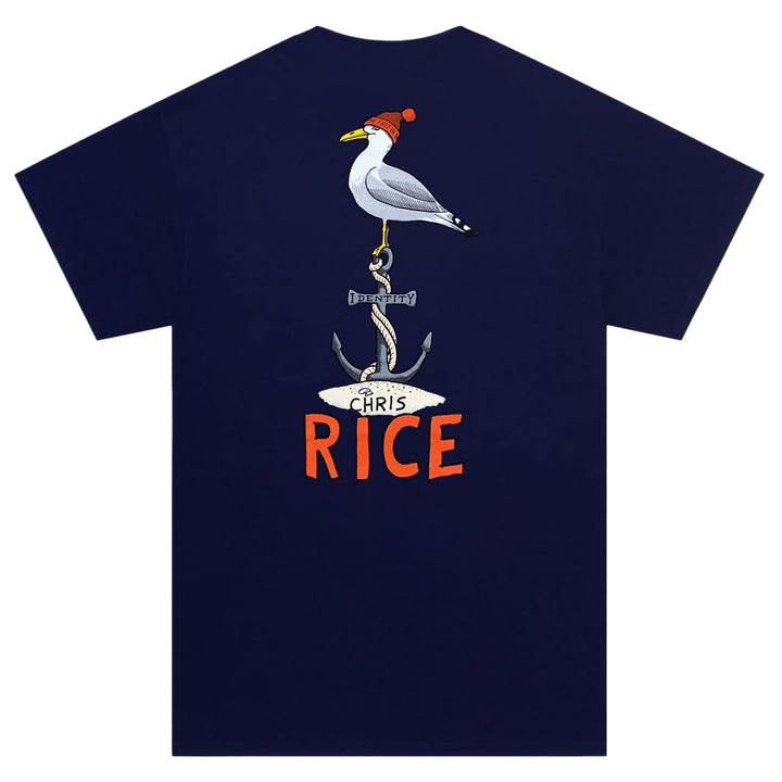 Anti-Hero Identity Anchor Chris Rice T-Shirt Navy