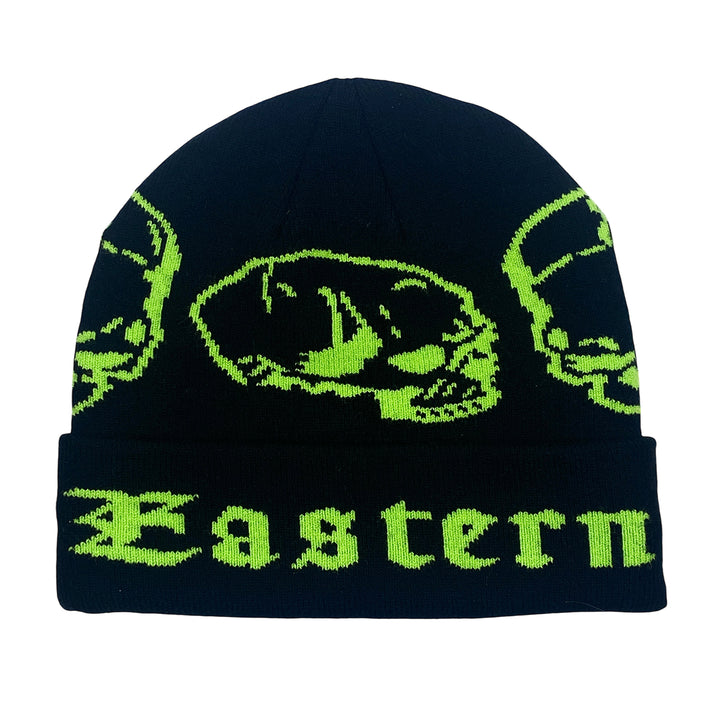 EasternBoarder Cuffed Skull Beanie - Black