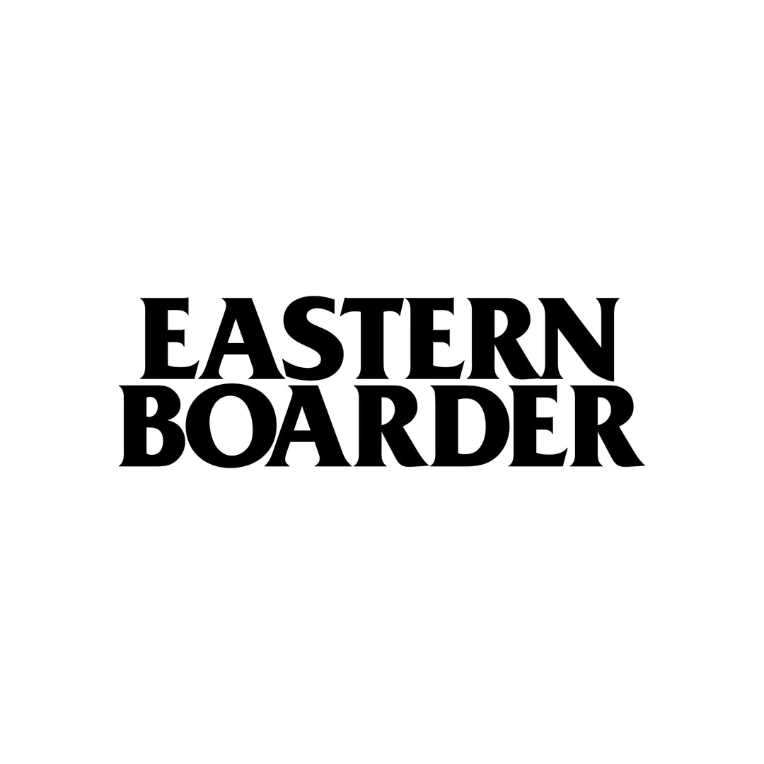 EasternBoarder Stacked (Small) Die Cut Sticker 5" Wide