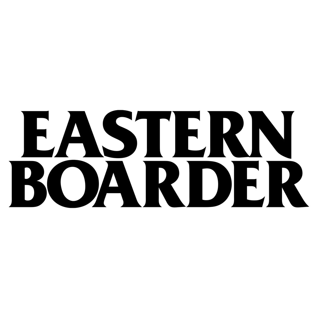 EasternBoarder Stacked (Large) Die Cut Sticker 10" Wide