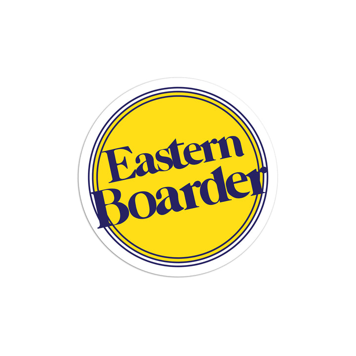 EasternBoarder Yellow Dot Logo Sticker 3"