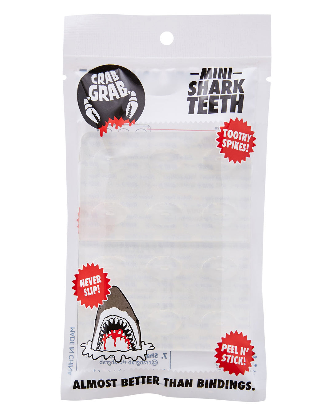 Crab Grab Mini Shark Teeth Stomp Pads Clear