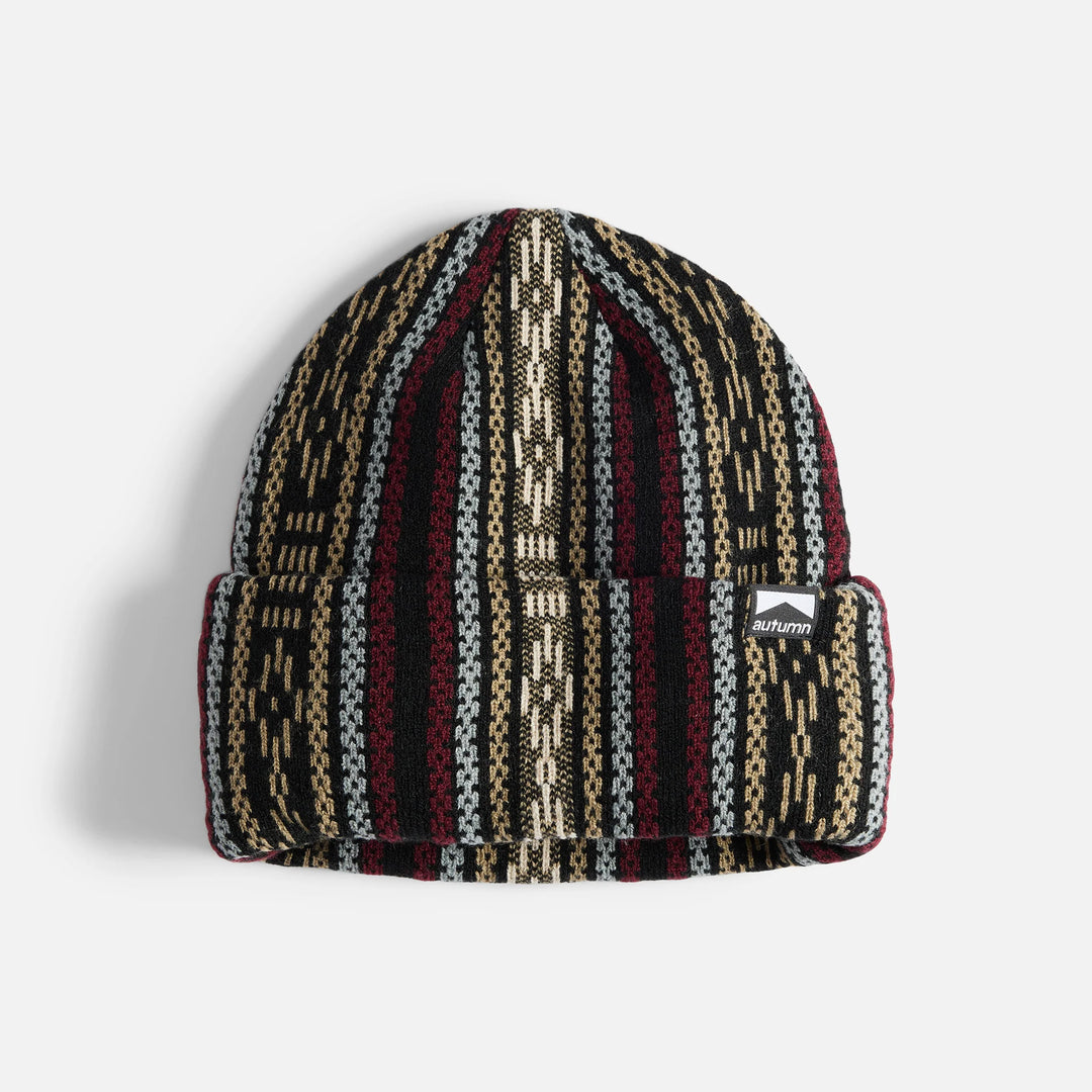 Autumn Landscape Beanie - Merlot