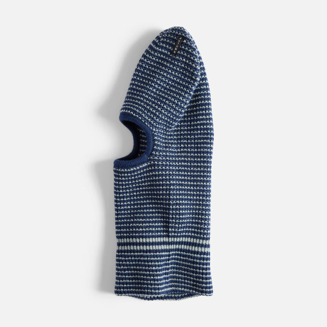 Autumn Striped Facemask - Navy