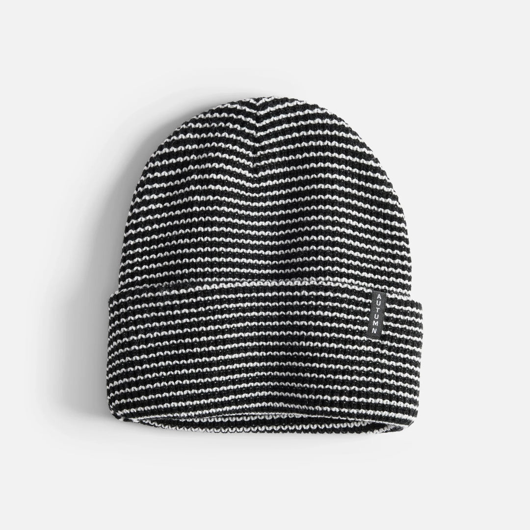 Autumn Stripe Beanie - Black