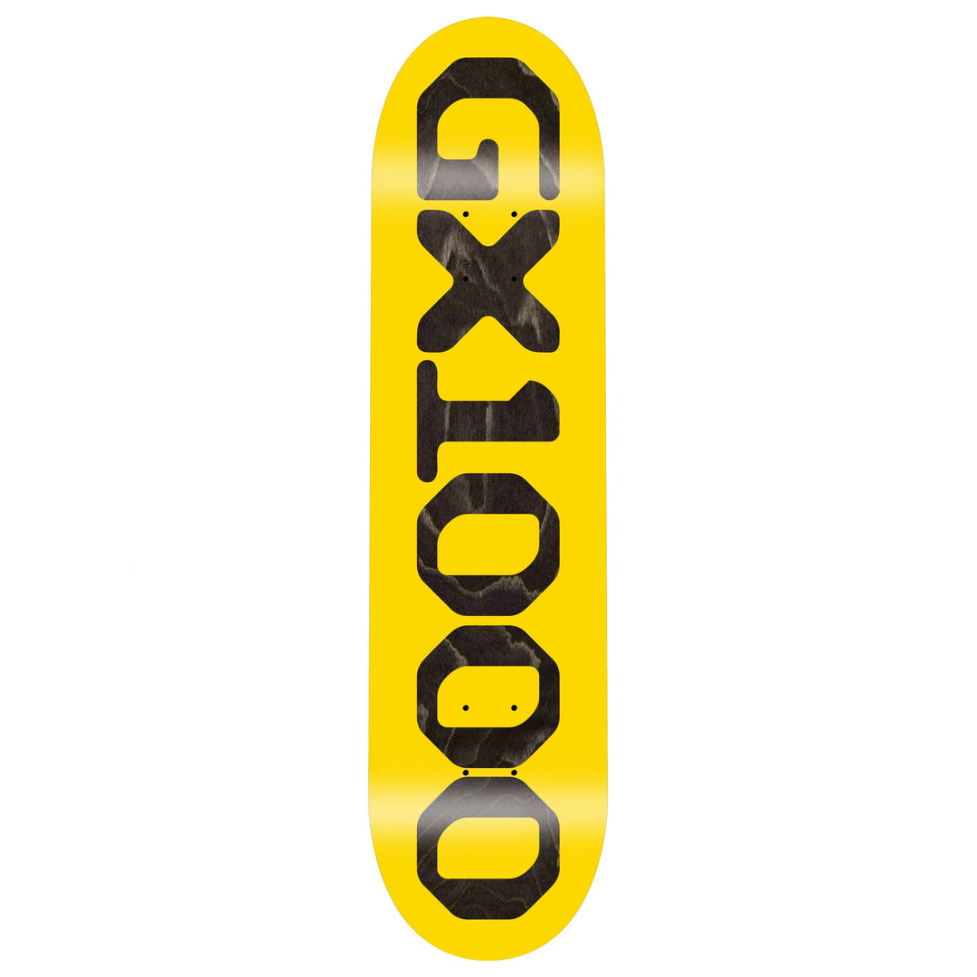 GX1000 OG Logo Yellow/Black Veneer Deck 8.375"