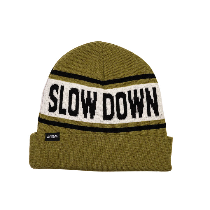 Spiral Wax Co. Slow Down Beanie Olive