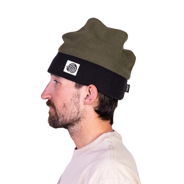 Spiral Wax Co. Baker Fleece Beanie Olive