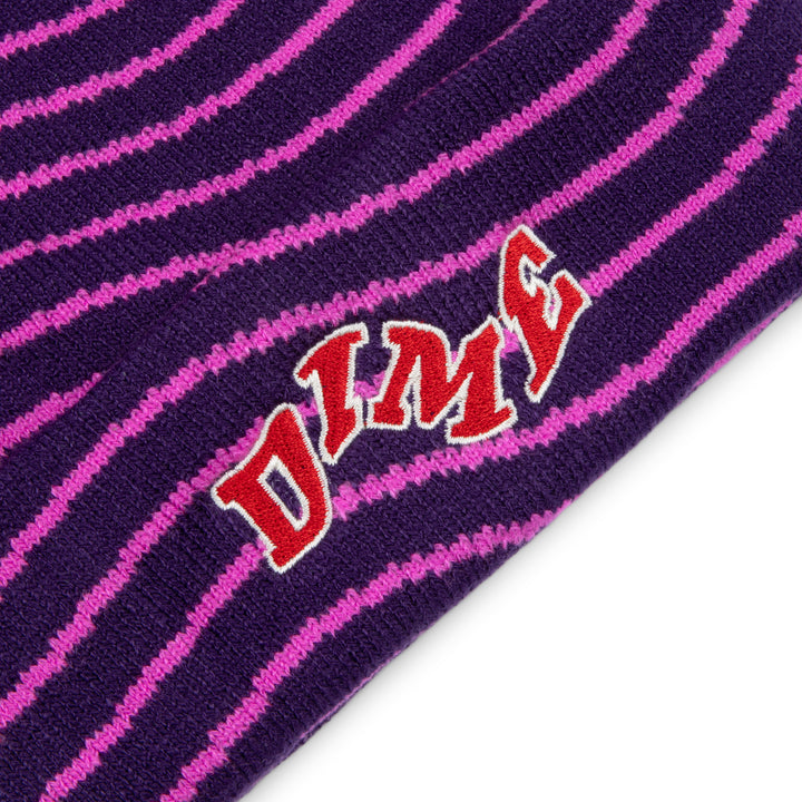 Dime College Wave Cuff Beanie Burgundy