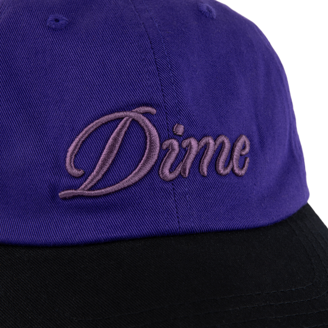 Dime Cursive Low Pro Hat Purple/Black