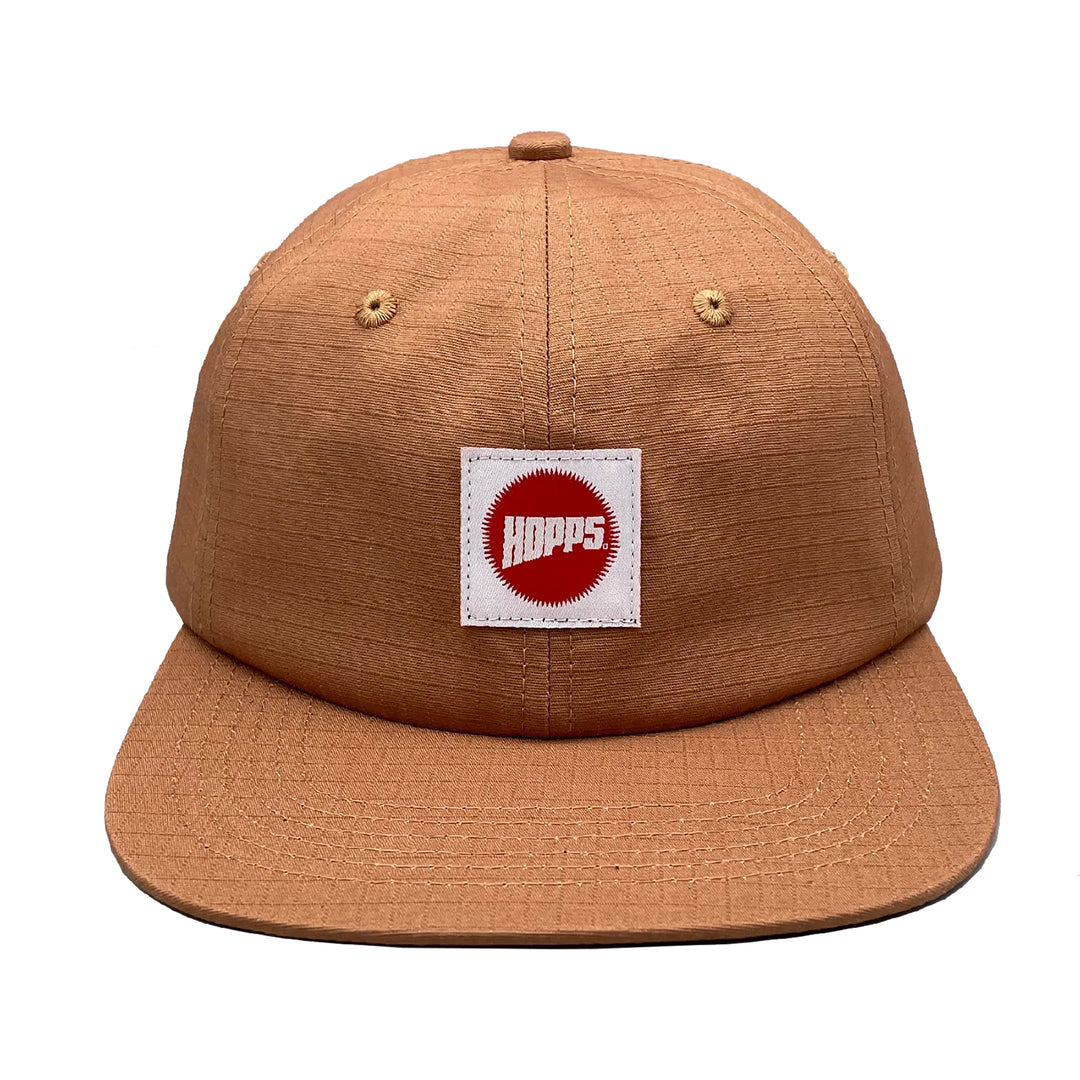 Hopps Label Ripstop 6 Panel Strapback Hat