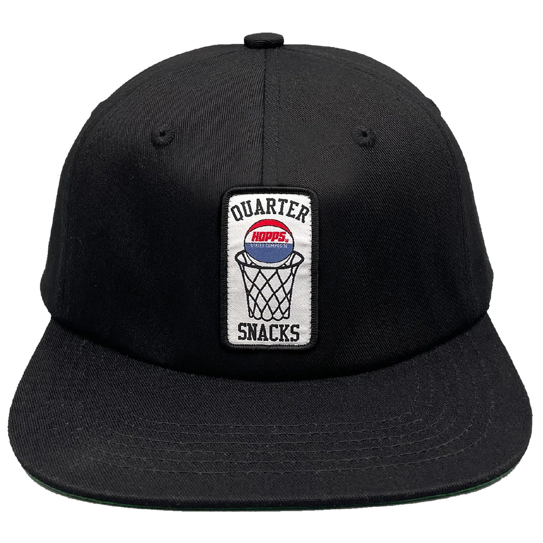 Hopps x Quartersnacks Patch Snapback Black