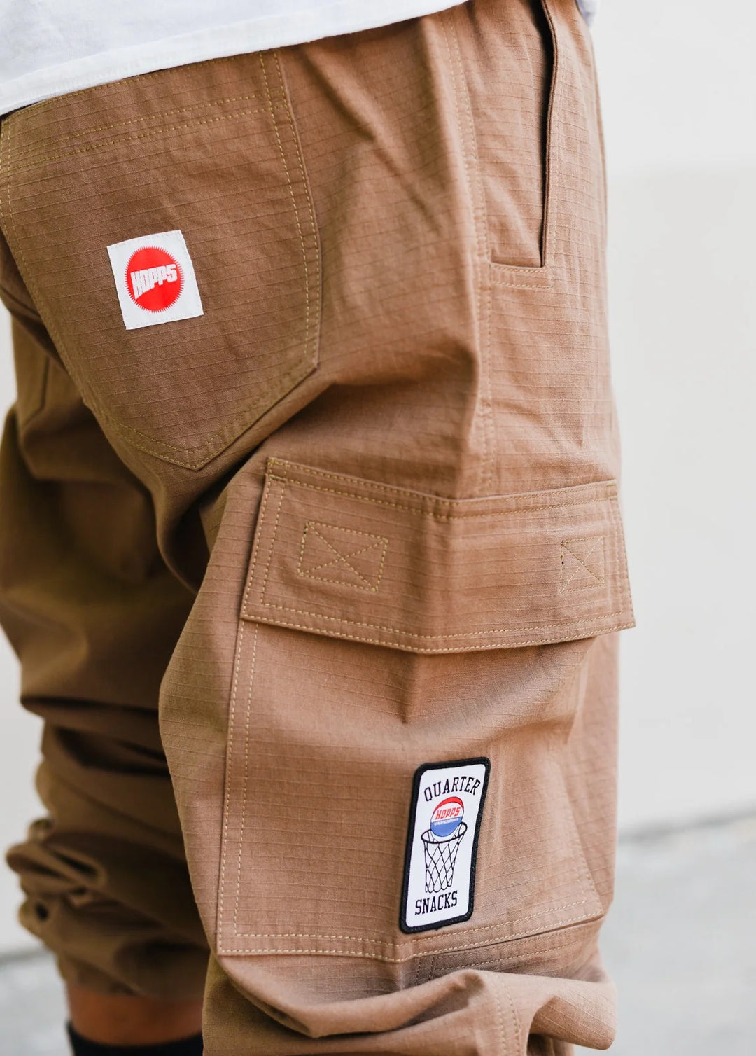 Hopps x Quartersnacks Tactical Cargo Pants Khaki