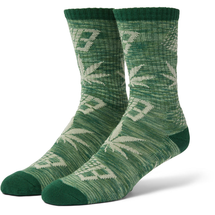 Huf x Bronze Plantlife Marled Socks Green